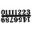 Roman numeral clock numbers for wall clock replacement 2