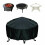 Round Fire Pit Cover 30-48 Inch Heavy Duty Waterproof 2
