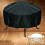 Round Fire Pit Cover 30-48 Inch Heavy Duty Waterproof 3
