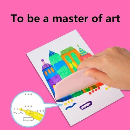 Squeegee Art Kids Paint Kit Creative Set 35 pcs 1