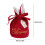 Red Bunny Ear Flannel Gift Bags 10 pcs 7