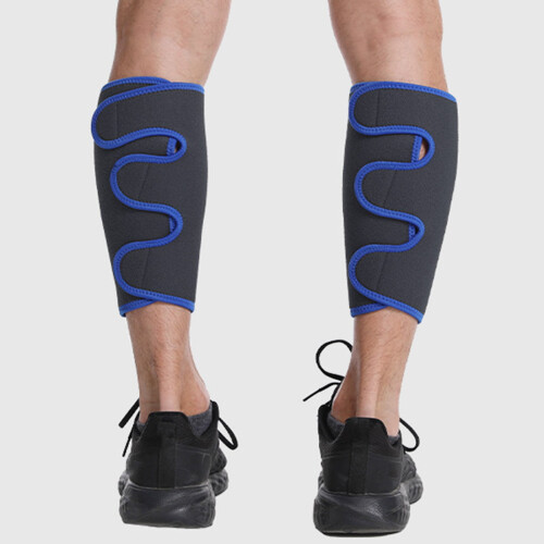 Soccer Shin Guard Elastic Adjustable Compression Sleeve 1 Pc 2