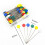 Plastic Flat Head Quilting Pins Mixed Colors 100 pcs 2