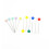 Plastic Flat Head Quilting Pins Mixed Colors 100 pcs 3