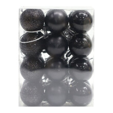 KQJQS shatterproof Christmas ball baubles blue 24 pcs