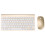 Pavo 2.4G wireless mini keyboard with mouse golden 1
