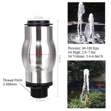 8X Arroseur DN25 de Tête de Jet D'Étang de Sport D'Eau de Buse de Fontaine Mousseuse D'Acier Inoxydable