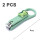 QUTETN fingernail clipper set sharp and cute 2 pcs 2