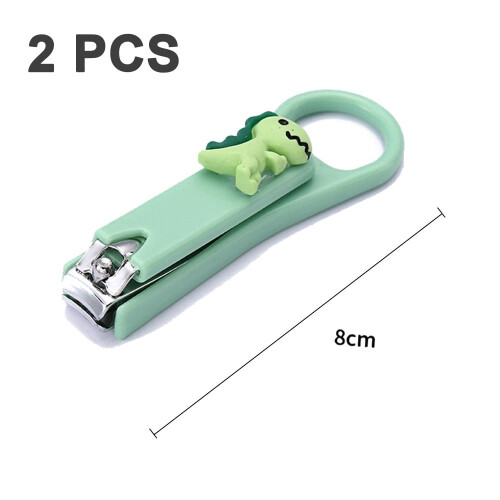 QUTETN fingernail clipper set sharp and cute 2 pcs 1