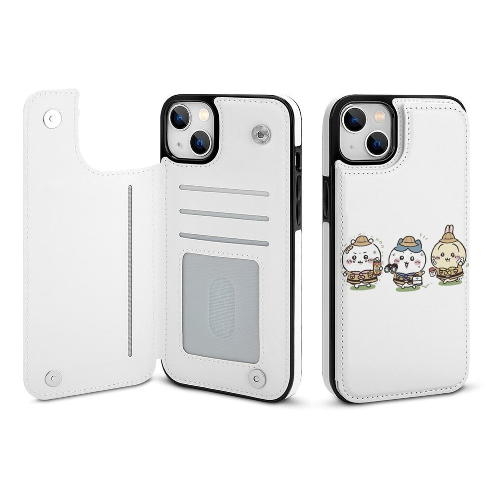 Chiikawa Wallet Case For Iphone 14 Plus Pu Leather Flip 9370362146267