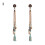 Women's boho sunflower shell tassel earrings 1