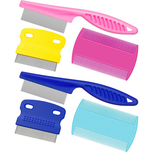 Pet flea comb for dogs and cats 6 pieces