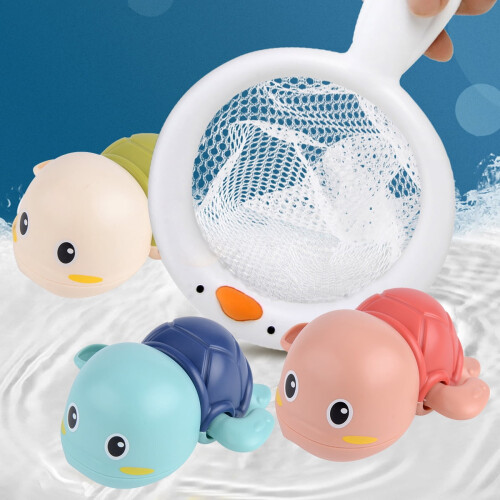 Bath Toy Set Floating Turtle 3pcs for Toddlers 18M+ 1