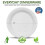 Paper Plates White Uncoated 9 Inch 200 Count 2