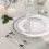 Plastic silver forks glossy heavy-duty 75-pack 3