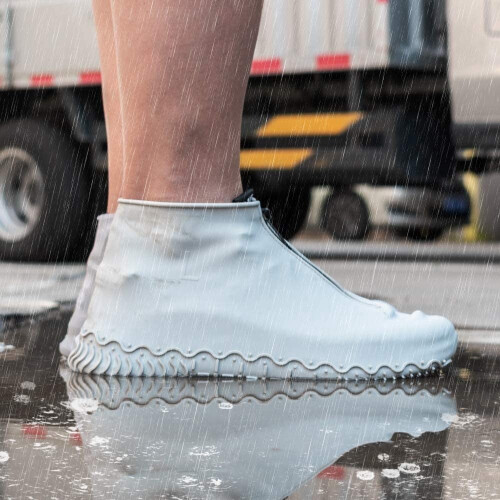 Waterproof Reusable Rain Shoe Covers with Zipper 1 Pair 1