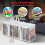 DVD storage bags set white with handles and zipper 7