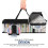 CD storage bags transparent PVC with handles 2 pack 4