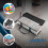 CD storage bags transparent PVC with handles 2 pack 7