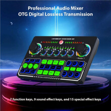 2X X50 Live Sound Card Audio Mixer Recording Desktop Singing BT OTG Digital Lossless Transmission A