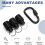 9 PCS SDS Shank Bits Holder Keychain Quick-Change Extension Bar Drill Bit Holder Quick Change Connect Rod Tool Set 9