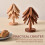 Wooden Trivets Set Walnut 5pcs 7.87 inch 2