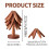 Wooden Trivets Set Walnut 5pcs 7.87 inch 3
