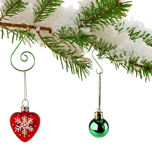 Christmas Ornament Hooks S-Shaped Silver 100 Pieces 2