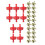 Red Inline Fuel Filter for Lawn Mower with 20 pcs 1/4 in 4