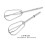 KitchenAid Hand Mixer Turbo Beaters Replacement W10490648 4