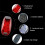 USB Rechargeable LED Safety Lights Red 2 Pack 6
