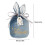 Bunny Ear Flannel Candy Gift Bags Blue 10 pcs 7