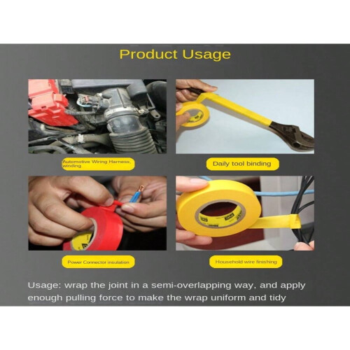 Electrical Tape PVC Insulating 29 ft  0.62 in 6 Colors 1