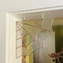 Decorazione Della Parte Superiore Porta con Ragnatela, Decorazione Parete Parte Superiore Della Porta, Insegna 'Angolo Porta di Halloween,