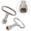Square Key for Water Tap and Heating Vent 8mm 3 pcs 3