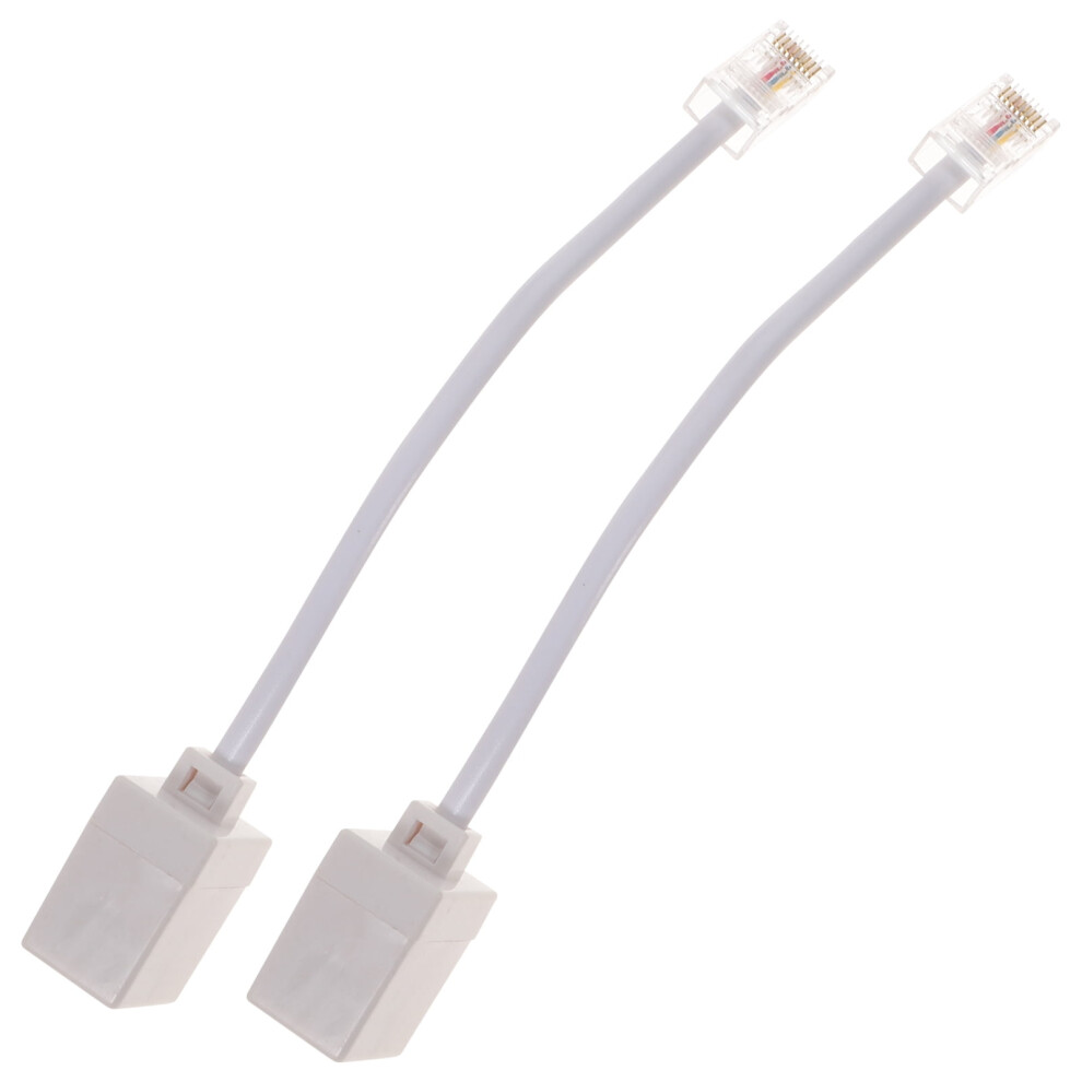 Abbageba Rj11 To Rj45 Telephone To Ethernet Adapter 2 Pcs 946140705521
