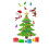 Christmas tree bulb fridge magnet set 12 pcs 2