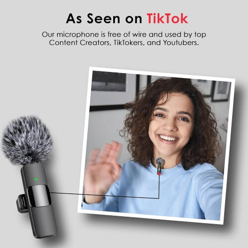 SUGARMOM Wireless Microphone Noise-Canceling USB-C 1 Pack 1