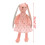 Rabbit plush toy home decor with long ears, 1 piece 2