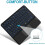 QUTETN Bluetooth keyboard with touchpad and backlight 6