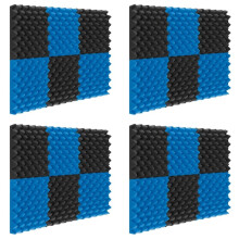 Paquet de 48 Panneaux de Mousse Acoustique en Mousse de Caisse D'Oeufs Rembourrage Insonorisé 1 Pouce X 12 Pouces X 12 Pouces Mousse de Traitements