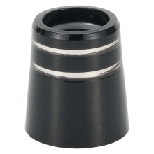 Black plastic golf club shaft ferrules 0.350/0.370 inch tip