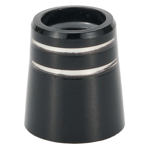 Black plastic golf club shaft ferrules 0.350/0.370 inch tip