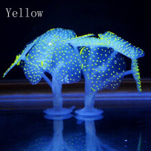 Aquarium fish tank fluorescent soft silica gel coral