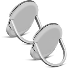 Soporte de anillo para teléfono móvil (2 unidades), anillo giratorio de 360 y soporte magnético para coche, compatible con iPhone y Android