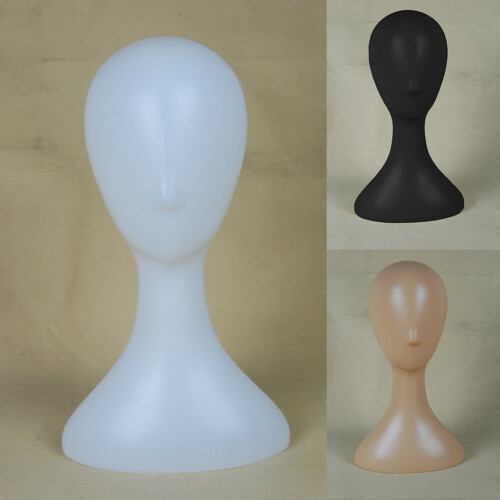Female foam mannequin head model white