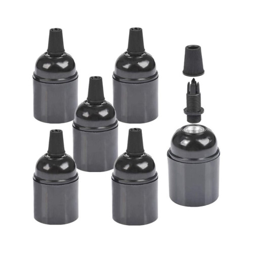 36-Pack Bakelite Lamp Holder E26/ E27 Light Socket Vintage Bulb Socket ES Screw Lampholder for Ceiling/Pendent/Floor 1