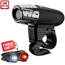 USB Rechargeable LED Bike Headlight and Tail Light Set