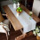 Gray Hollow Table Runner Rectangle Double-Sided Fabric 13 x 6