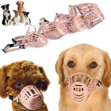 Limei Plastic Dog Muzzle Breathable Mesh Adjustable